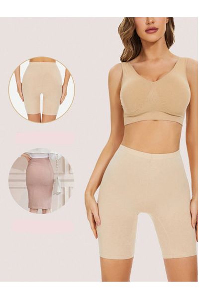 MADALİNA Women's Beige Corset with Recovery Effect