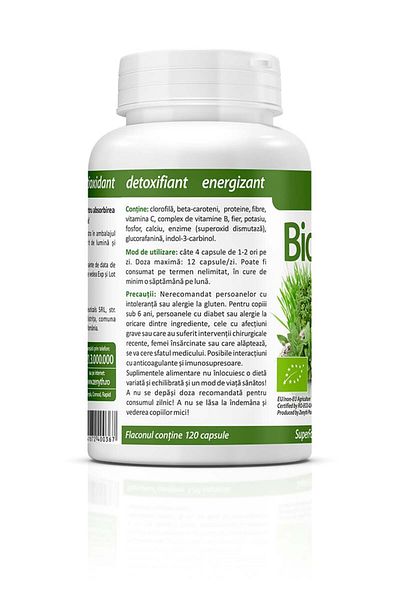 ZENYTH Biogreens, 120 Capsules, Alkalizing, Reducing Acidity, Detoxifying And Slimming,