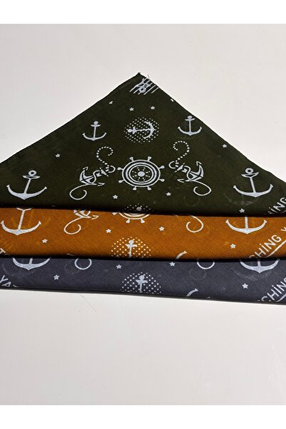 brako tekstil Nautical Themed Bandana - Anchor and Helm Patterned Headband (1...