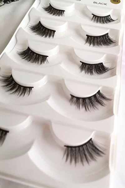 Gtir Beauty Takma Kirpik 5'li Set %100 Ipek Mıx