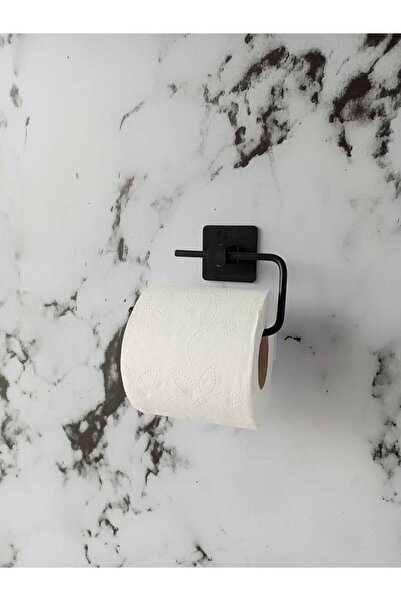 Genel Markalar Yapışkanlı Siyah Kare Açık Tuvalet Kağıtlık Wc Kağıtlık Siyah ...