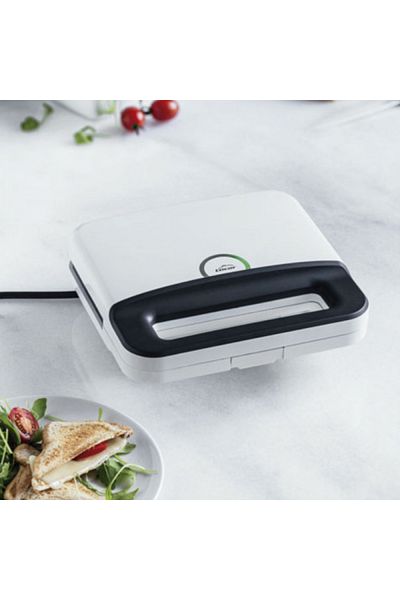 Lacor Double sandwich maker with triangular molds, Lacor White, 750 W