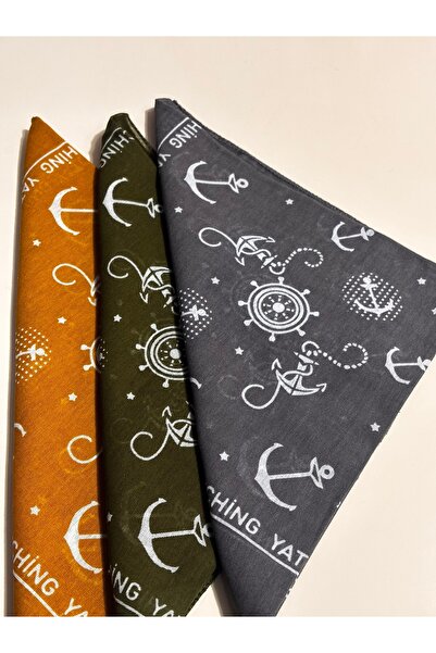 brako tekstil Nautical Themed Bandana - Anchor and Helm Patterned Headband (1 Piece)