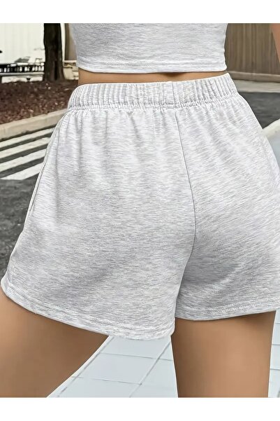 CAONNES Kadın Gri Şort Büyük Beden Battal Eşofman Altı Spor Rahat Giyim Kaliteli Şık Görünüm ŞAH MODAppoo