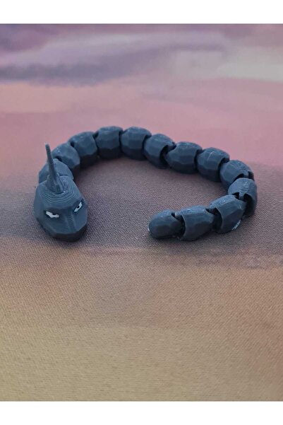 teteoka Pokemon Mini Renkli Basım Onix Figürü