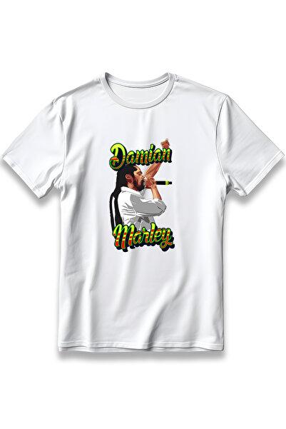 EZG Business Μπλουζάκι Damian Marley με στάμπα, υπερμεγέθη, unisex, 100% βαμβ...