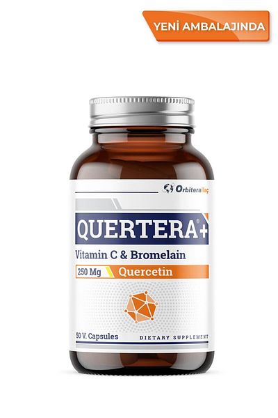 Orbitera Quertera Plus Food Supplement Containing Quercetin, Vitamin C, Bromelain