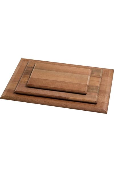 Taboo Natural Wooden Single Piece Cutting and Presentation Board Set of 3.