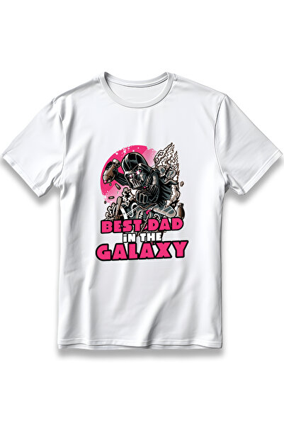 EZG Business Μπλουζάκι με στάμπα Best Dad Darth Vader, 100% βαμβακερό, με χον...