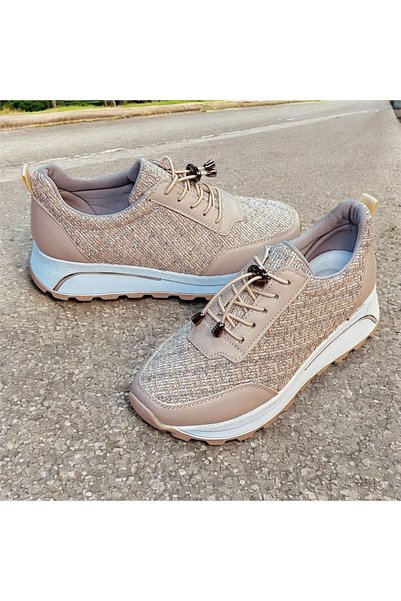 KAFKASLAR AYAKKABI YENİ MODEL SİMLİ  ORTOPEDİK KALIN TABANLI GÜNLÜK SNEAKERS AYAKKABI