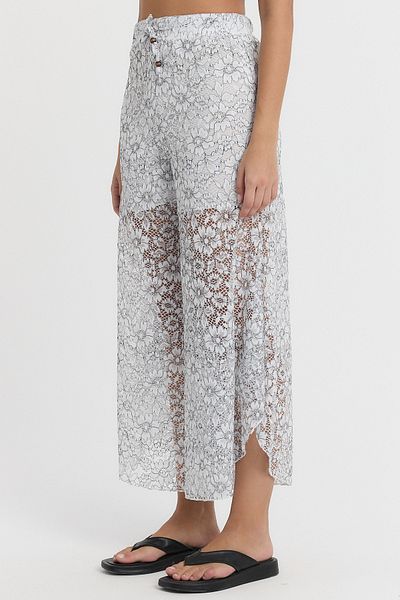 Heaven Ephesus Women's Trousers - Lace Daisy Pattern Shalwar Trousers - 2140