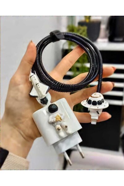 Tasarım İphone Uyumlu Şarj Aleti Kablo Koruyucu Spiral Renkli