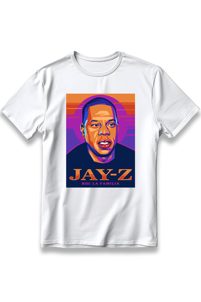 EZG Business Υπερμεγέθη μπλουζάκι Unisex από 100% βαμβάκι Jay-Z με στάμπα και...