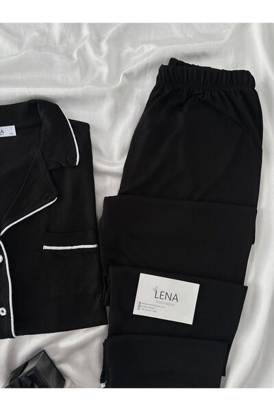 Lena Homewears Σετ πιτζάμες με κοντό μανίκι Lena Yumoş Piping