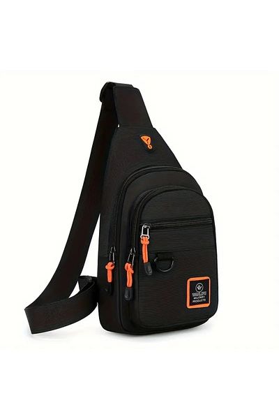 Wanli Crossbody Bag, Shoulder And Back, 3 Zippered Pockets, Small, Medium and Large,cable outlet, 30*20cm