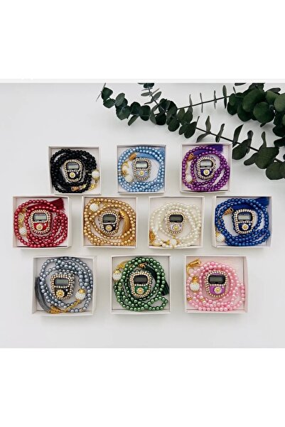 Muensu 5 Adet Karışık Zikirmatik Tespih Seti Umre,hediyelik,dağıtmalık,lüks T...