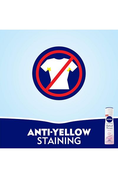 NIVEA بخاخ مضاد للتعرق من Natural Fairness للنساء 150 مل × 4