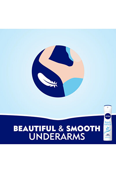 NIVEA Deodorant spray natural proaspăt pentru femei 150 ml x 4