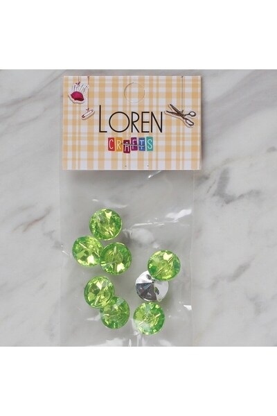 Twin Store Crafts Green 8 Li Button - 211