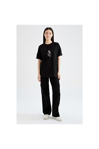 LOTS MODA Μπλουζάκι Unisex με στάμπα Δράκου