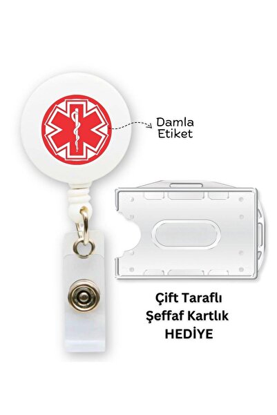 doktorbonem Medicinski simbol Kaducej Sa deznom Kapi Etiketa Jajo Držač značk...