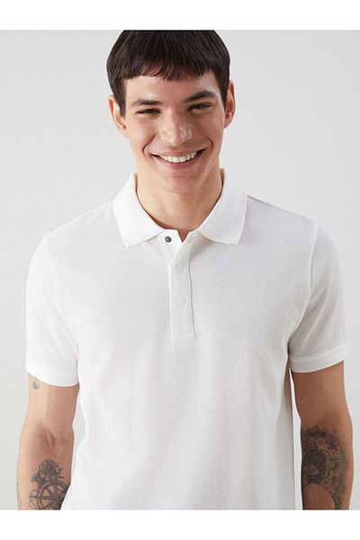 LC Waikiki Νέα σεζόν Polo Collar Ανδρικό Tisort με κοντό μανίκι - S5EI28Z8
