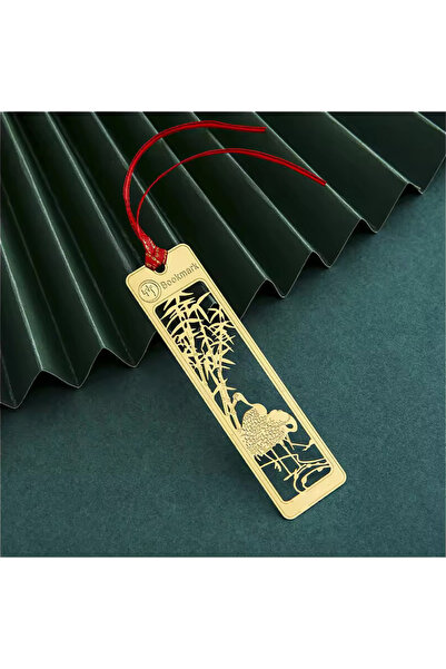 Fivy Μικρός σελιδοδείκτης με χρυσό χρώμα, μέταλλο και λεπτομέρεια φιγούρας