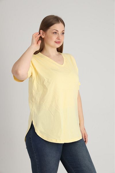 Trendbade Butik Women's V-Neck Plus Size T-Shirt