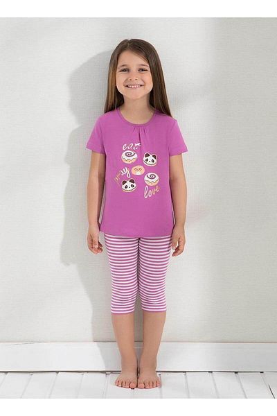 Blackspade Girl's Pajama Set 6289 - Fuchsia