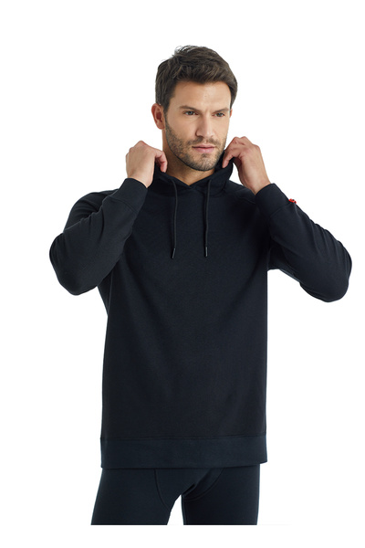 Blackspade Ανδρικό θερμικό φούτερ 2. Επίπεδο 7468 - Μαύρο