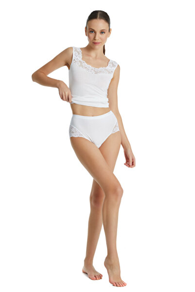 Blackspade Women's Lace Slip Panties 1333 - White