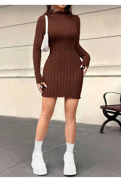 ZEZE COLLECTİON Γυναικείο φόρεμα με γιακά με κορδόνια