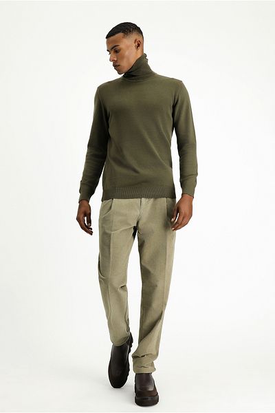 Kiğılı Turtleneck Regular Fit Cotton Knitwear Sweater