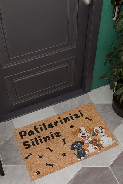 Charmbi Dog Paws Decorative Multi-Purpose Interior and Exterior Door Mat