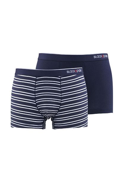 Blackspade Ανδρικά Boxer 2 Pack Stripes 9551 - Navy Blue