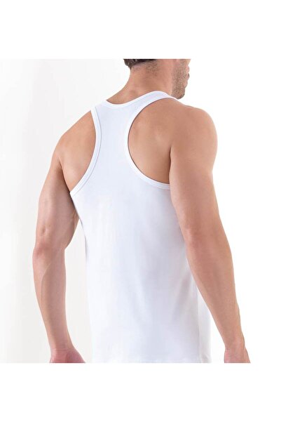Blackspade Men's White Tender Cotton Undershirt - XXL