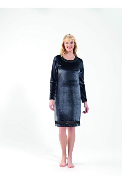 Blackspade Kadın Gecelik - 6550 - Gri