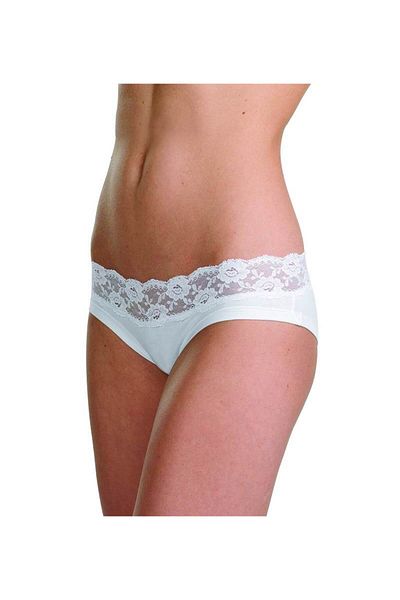 Blackspade Chiloți slip damă cu dantelă Private 1318 - alb