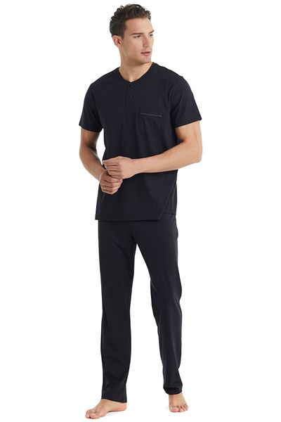 Blackspade Men's Long Pajama Set 40016