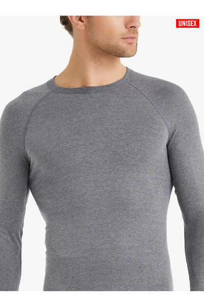 Blackspade Unisex Θερμικό T-Shirt 2ο Επίπεδο 9259 - Grey Melange