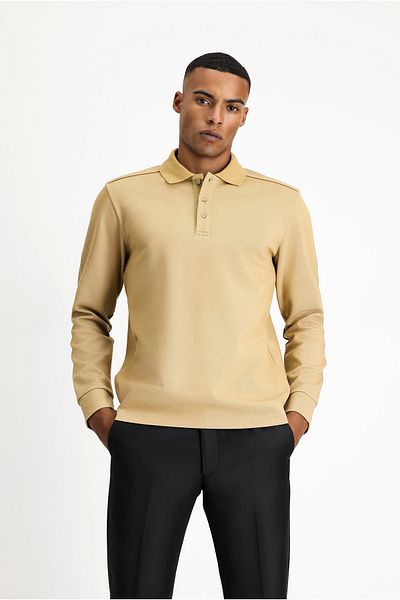 Kiğılı Polo Neck Regular Fit T-Shirt