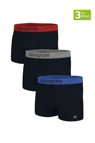 Blackspade Ανδρικά Boxers 3 Pack Modern Basics 9471 - Μαύρο