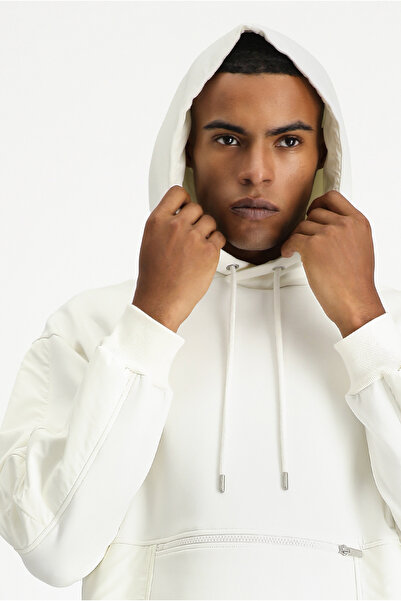 Kiğılı Hanorac oversize din bumbac cu fermoar cu glugă