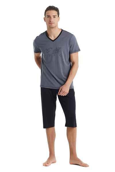 Blackspade Men's Pajama Set 40033 - Anthracite