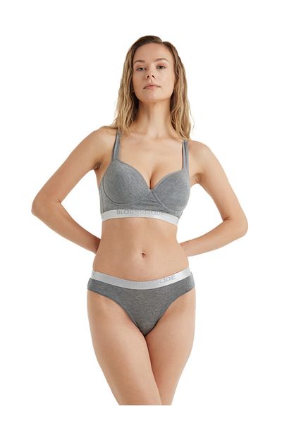 Blackspade Γυναικεία Slip Panties Silver 1620 - Grey Melange