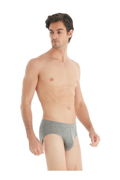 Blackspade Ανδρικό Slip Panties Silver 9311 - Grey Melange