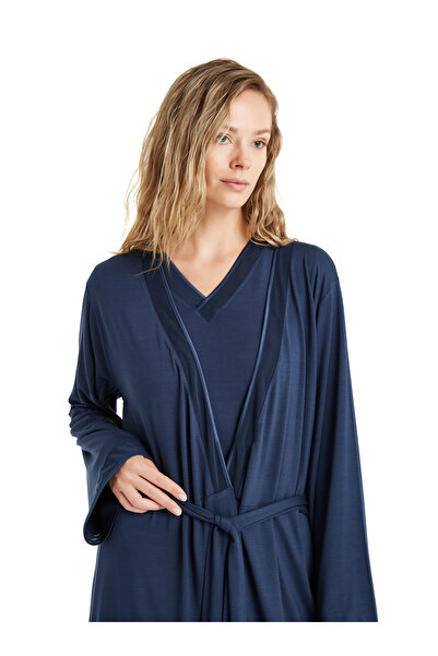 Blackspade Синій жіночий халат - 51607