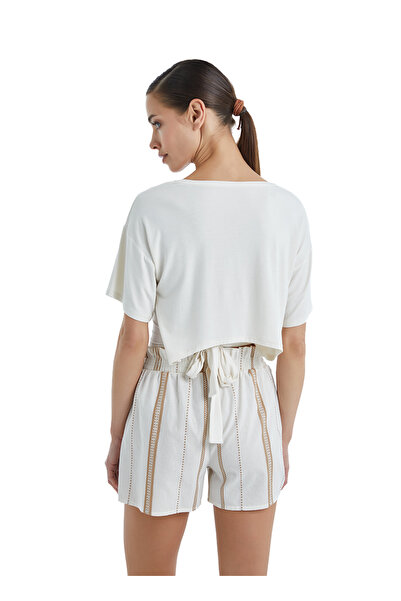 Blackspade Γυναικείο T-Shirt 60394 - Κρεμ