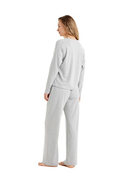 Blackspade Gray Melange Thermal Women's Pajama Set 60493