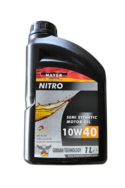 OEM Mayer Nitro 10w40 Yarı Sentetik Motor Yağı 1lt